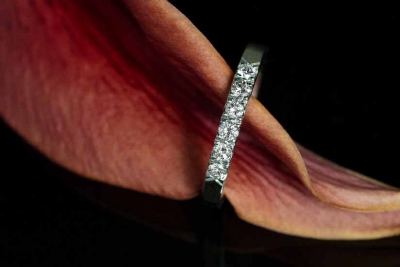 Palladium & Diamond Wedding Ring
